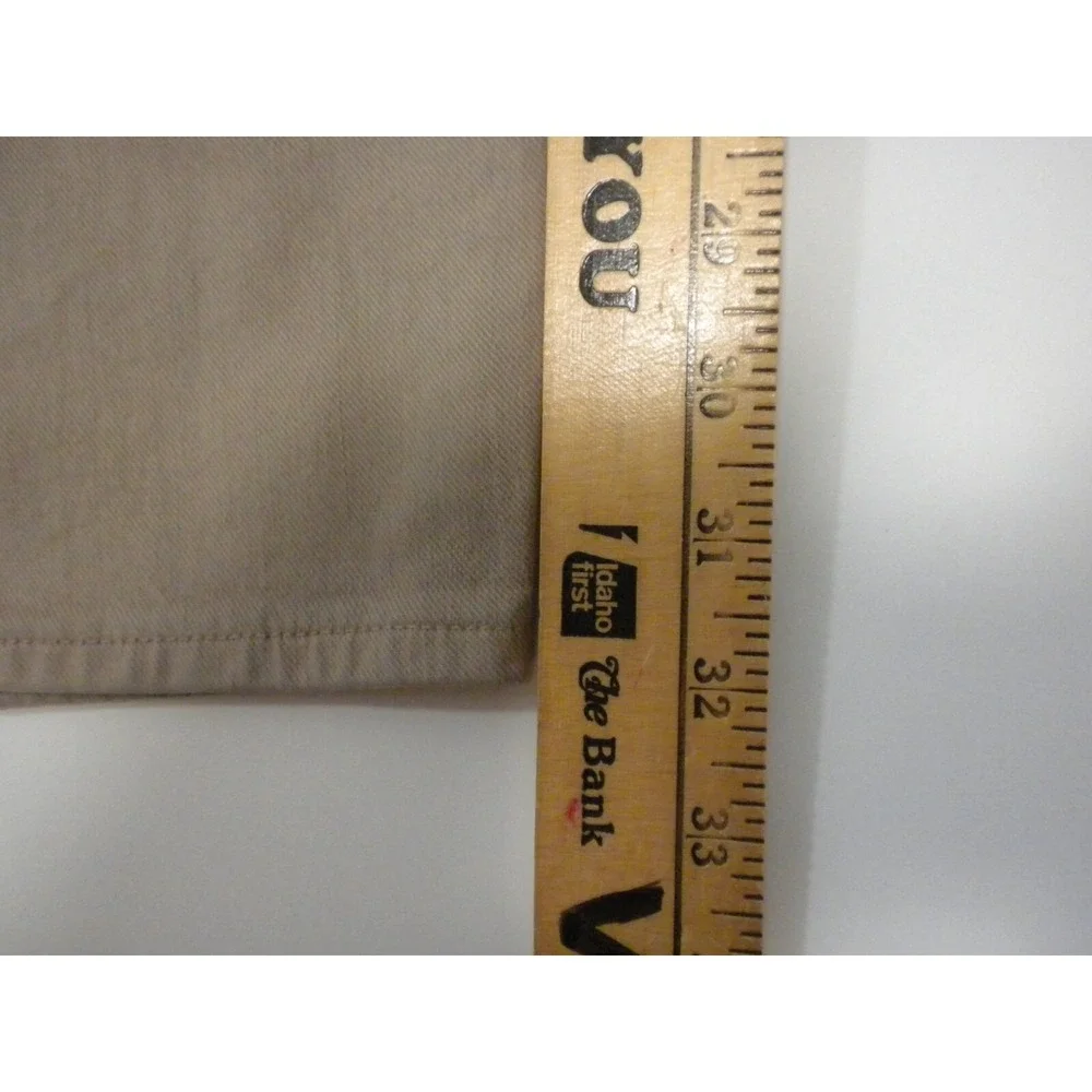 J Crew Pants Mens 34x34 Beige 484 Stretch Chino Slim‎ Fit Tapered Leg Jeans